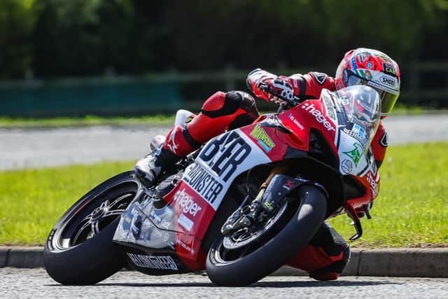 Glenn Irwin is gunning for a seventh Superbike victory in a row at the North West 200 today on the BeerMonster Ducati. Picture: David Maginnis/Pacemaker