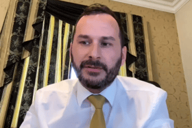 TUV MLA Timothy Gaston, who appeared at last week's committee meeting by video conferencing, had a number of robust exchanges with Ms Fearson over last year's violence in Ballymena. Image: Northern Ireland Assembly