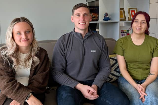 Strategic marketing agency ICG has officially launched its Belfast office, establishing a dedicated base in the Cathedral Quarter to support businesses across Northern Ireland. Pictured is Emily Flynn, Matt Holmes and Faith Harrison at ICG's Belfast Office