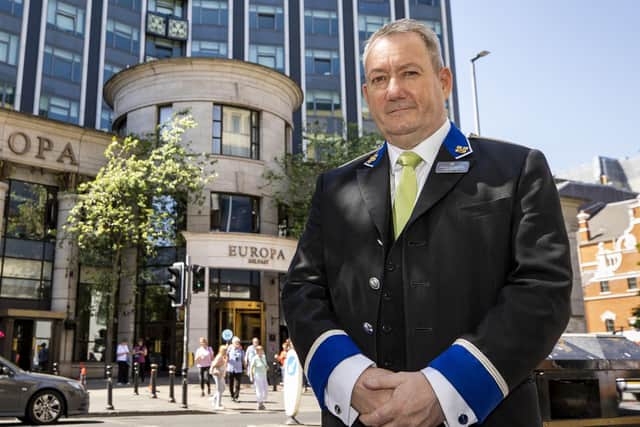 Martin Mulholland, head concierge at the Europa Hotel in Belfast, who has been awarded a British Empire Medal (BEM), for services to Tourism and to Hospitality in Northern Ireland, in the King's Birthday Honours list