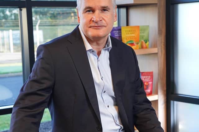 Michael Hall, the founder and managing director of Kestrel Foods and Forest Feast in Craigavon, leader in luxury dried fruit and nut snacks