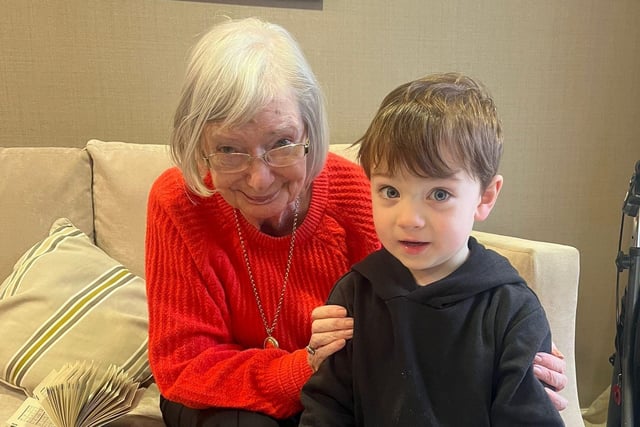 The new linking generations scheme is lots of fun for this Oakmont Lodge Care Home resident and Red Brick House Nursery School pupil