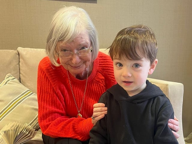 The new linking generations scheme is lots of fun for this Oakmont Lodge Care Home resident and Red Brick House Nursery School pupil