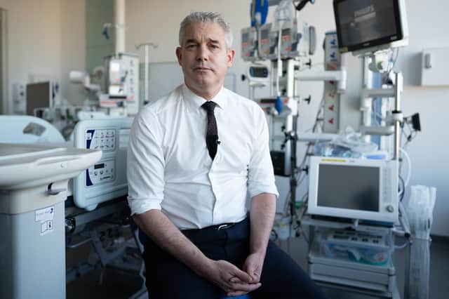 Health Secretary Steve Barclay during a visit to Chelsea and Westminster Hospital in London, as nurses at other hospitals in England, Wales and Northern Ireland take industrial action over pay. Picture date: Thursday December 15, 2022.