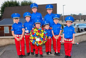 Next generation of the Downshire Guiding Star Flute band ready to parade Banbridge on Friday night