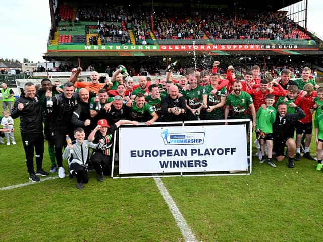 Glentoran won last season's European play-off after beating Cliftonville. PIC: INPHO/Stephen Hamilton