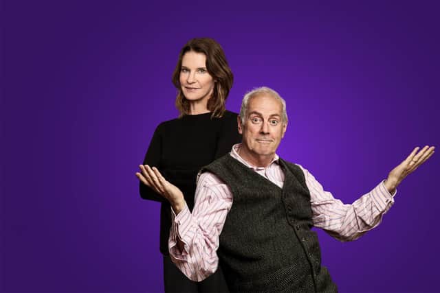 Susie Dent and Giles Brandreth.