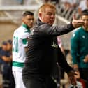 Neil Lennon while in charge of Omonia.
