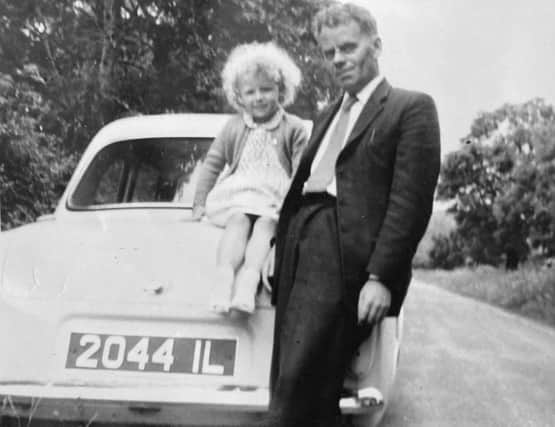 Joe Calvin with his daughter Ann. Mr Calvin was murdered 50 years ago this week