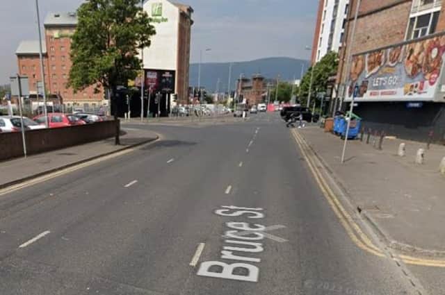 Bruce Street in Belfast city centre. Google image