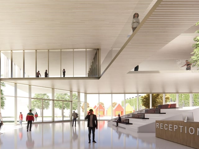 A major private investment proposal could breathe new life into Bangor’s city centre, as the long-vacant Flagship shopping centre stands poised for transformation into a City Park and Cultural Centre. Pictured is Bangor's proposed Flagship office space