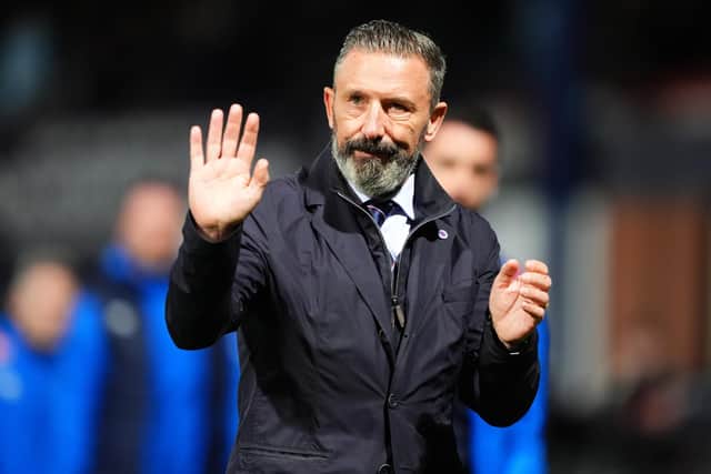 Rangers manager Derek McInnes will face former club Hearts in the Scottish Premiership on Wednesday at Tynecastle Park. (Photo by Andrew Milligan/Press Association)