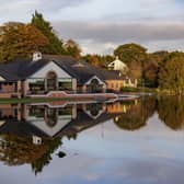 Flooded grounds of Downpatrick Cricket Club in Northern Ireland. Some rivers in Northern Ireland reached record high levels following several days of heavy rain. Picture date: Thursday November 2, 2023.