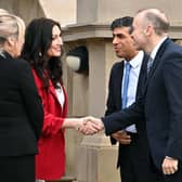Prime Minister Rishi Sunak and Northern Ireland Secretary Chris Heaton-Harris (right) meet First Minister Michelle O'Neill (left) and Deputy First Minister Emma Little-Pengelly at Stormont Castle, Belfast, following the restoration of the powersharing executive.