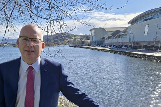 SDLP Councillor Michael Savage is calling for a new bridge at Albert Basin in Newry.to open for tall ships.