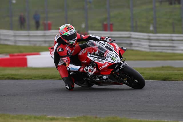 Glenn Irwin leads the British Superbike Championship after claiming victory on the BeerMonster Ducati in race three at Oulton Park. Picture: David Yeomans