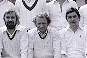 Ian Harrison (centre) flanked by Ivan Anderson and Eddie Bushe