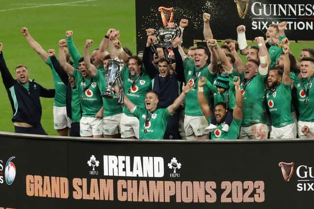 Ireland head into the 2023 Rugby World Cup after winning the Grand Slam earlier this year. PIC: Donall Farmer/PA Wire.