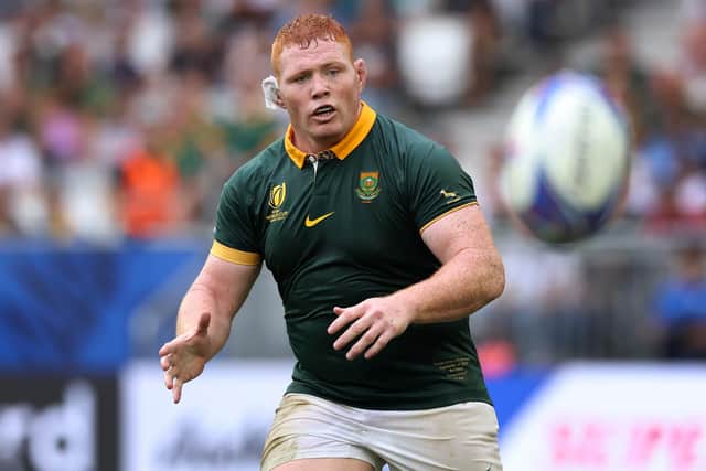 South Africa's Steven Kitshoff will join his new Ulster team-mates after the Rugby World Cup in France