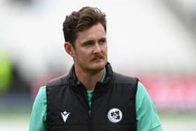 Belfast Wolves - and Ireland - bowler Mark Adair. (Photo by Gareth Copley/Getty Images)