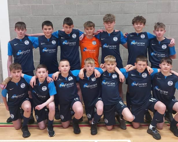 The Ballymoney United Youth Academy on their way to Spain