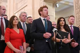 Matthew O'Toole leads both the SDLP and the new official opposition in Stormont.