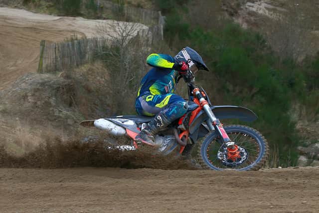 Jordanstown's Jay McCrum was the experts overall winner at Robinsons Motocross Park.