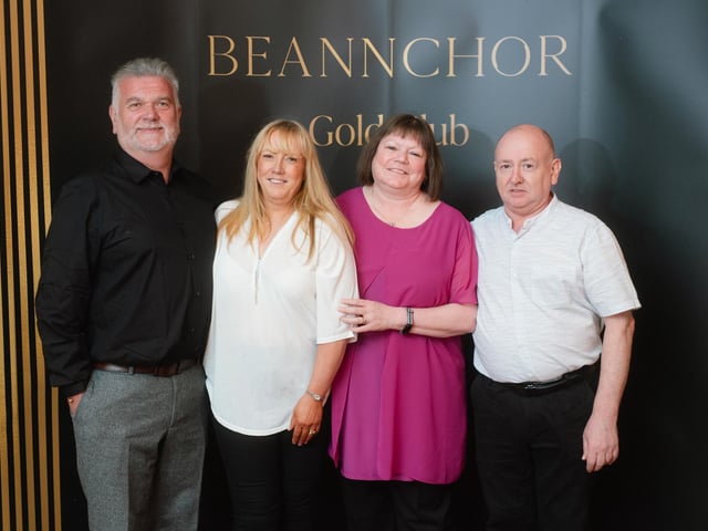 Johnny Cameron, Melani Cameron, Sandra Dickson and Nigel Dickson