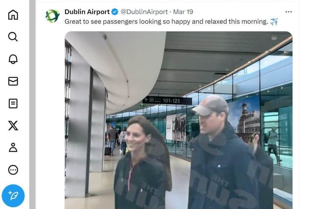 Dublin Airport posted this image on social media on 19th March.