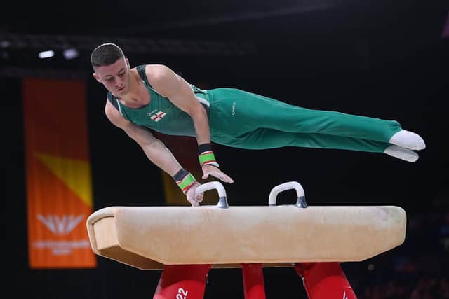 Rhys McClenaghan at the Commonwealth Games in 2022.