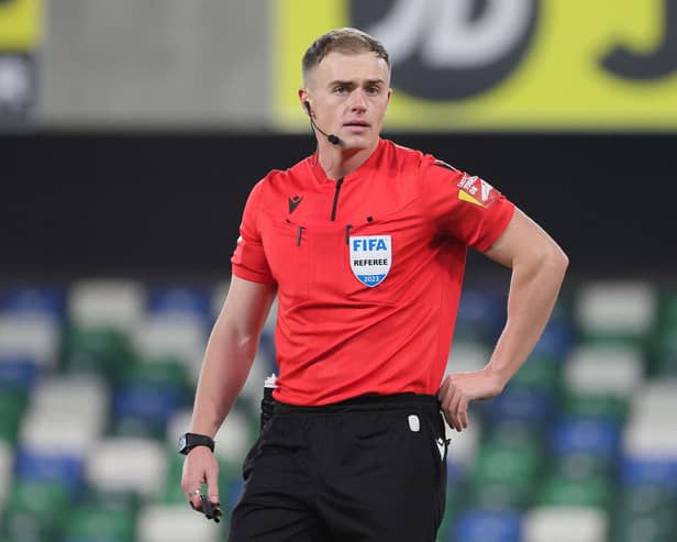 Irish League referee Jamie Robinson was asked for his views on the proposal of the potential introduction of sin-bins in the sport