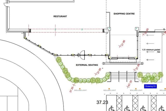 The existing unit will be extended by by another 84m2. The external seating area will extend to 55m2. Image: ABC planning portal