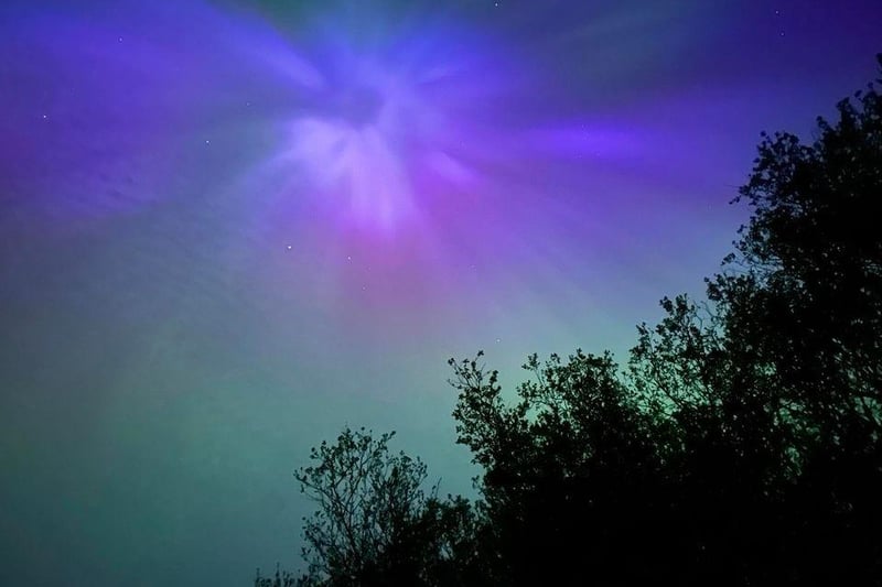 The Northern Lights on over Co Antrim on Friday May 10 supplied by Liam Breen