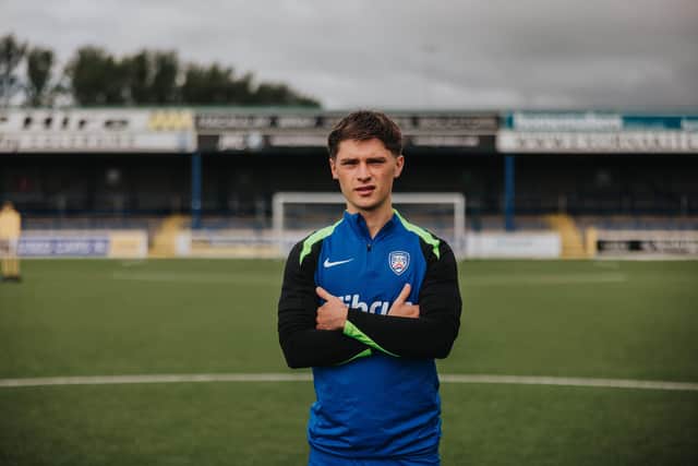 Mackenzie Carse has joined Coleraine from Scotland. (Photo by Coleraine FC/David Cavan)