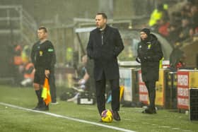 Rangers manager Michael Beale watches on as his side claimed a 3-0 win over Livingston on Saturday.