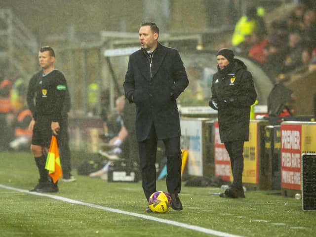 Rangers manager Michael Beale watches on as his side claimed a 3-0 win over Livingston on Saturday.