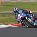 Ulster Superbike champion Alastair Seeley on the IFS Yamaha R1 at Bishopscourt.