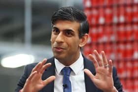 Prime Minister Rishi Sunak holds a Q&A session with local business leaders during a visit to Coca-Cola HBC in Lisburn last month. Mr Sunak’s Windsor Framework deal with the EU ‘would yank NI away from GB’, says Ben Habib