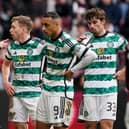 Northern Ireland-born Celtic manager Brendan Rodgers talking to his players during the weekend cinch Premiership loss to Hearts. (Photo by Andrew Milligan/PA Wire)