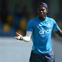 England's Jofra Archer has returned from injury after an 18-month layoff. (Photo by Gareth Copley/Getty Images)