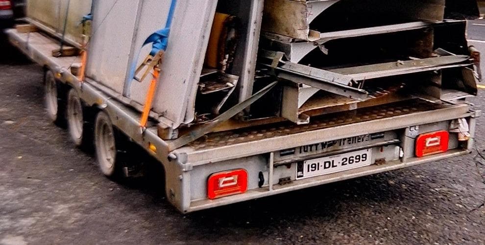 Trailer and a significant quantity of building material stolen from commercial premises on April 9