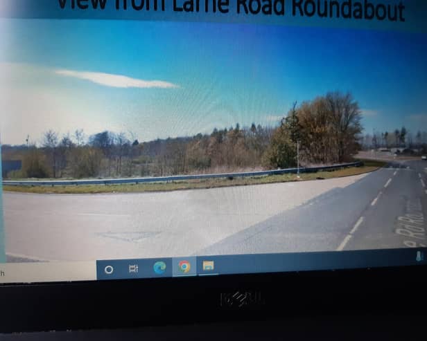 View from Larne Road Roundabout. Pic: Mid and East Antrim Borough Council