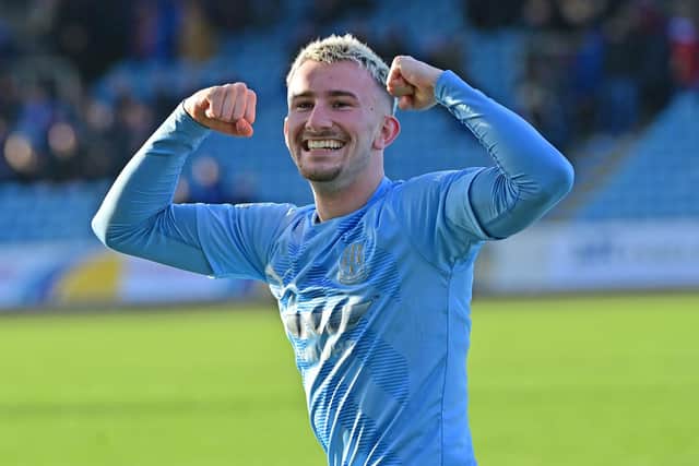 Alex Gawne's strike against Coleraine last weekend helped Ballymena United move clear of the bottom. PIC: Colm Lenaghan/Pacemaker