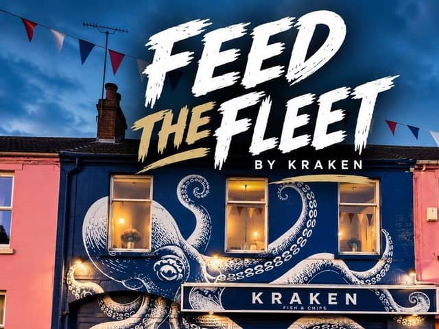 Kraken Fish & Chips in Killyleagh launched its Feed the Fleet initiative in September with free meals for children and will offer complimentary fish suppers to over-65s this Wednesday as a thank you to the local community. Credit Facebook
