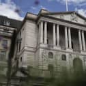 The Bank of England in London. Interest rates will "almost certainly" be held steady for a third time in a row by the Bank of England, economists have predicted.