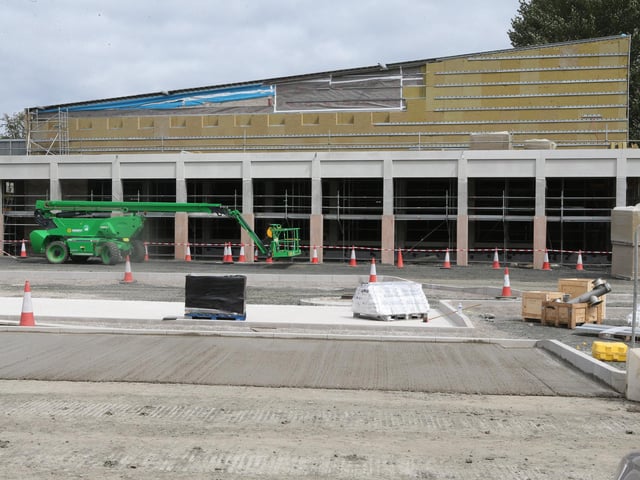 Work on the new Ballycastle Leisure Centre has moved into its next phase, with the £16.4million development now progressing through its internal fit-out