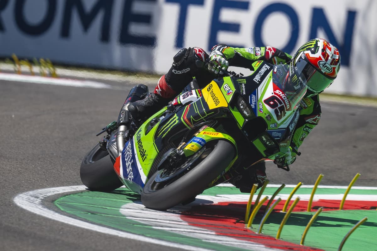 The Northern Ireland rider finished third for Kawasaki in the blistering heat at the Italian circuit
