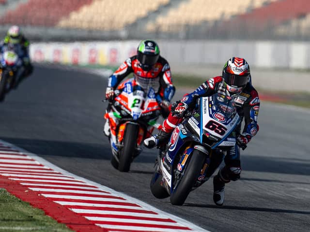 Jonathan Rea (Pata Prometeon Yamaha) finished eighth in Race 2 in the World Superbike Championship at Catalunya in Barcelona on Sunday