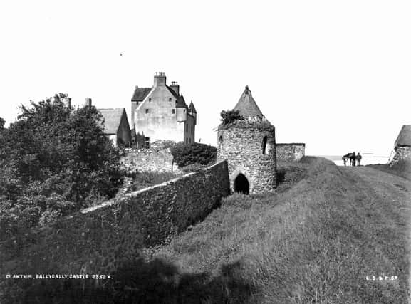 circa 1890:  Ballygally Castle in County Antrim.  (Photo by London Stereoscopic Company/Hulton Archive/Getty Images)