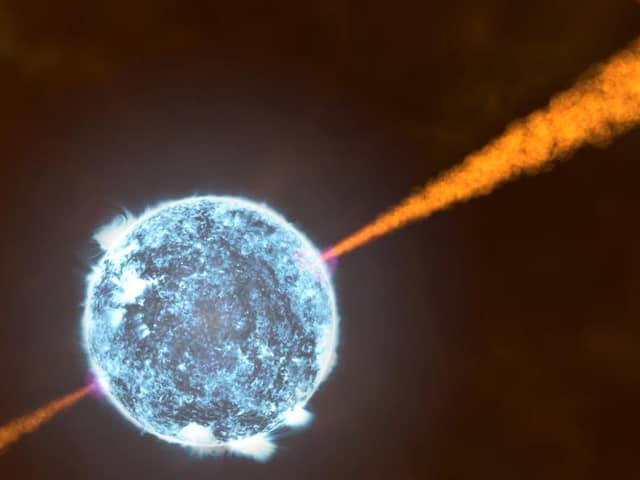 NASA image of a gamma ray burst